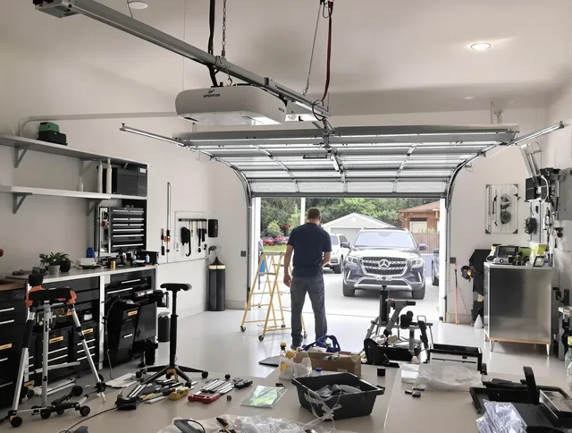 Garage door opener installation by Westwood Garage Door Repair in Westwood