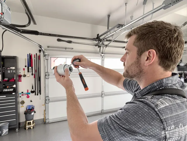 Garage door opener repair service by Westwood Garage Door Repair in Westwood