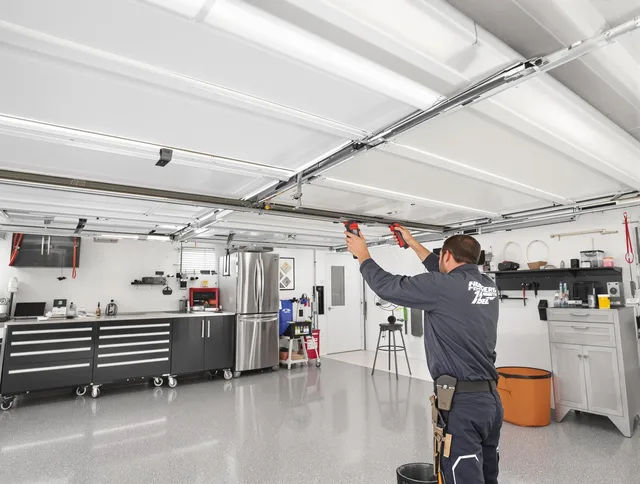Overhead garage door repair service by Westwood Garage Door Repair in Westwood